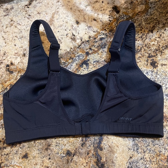Nike Black WIREFREE Racerback Sports Bra 38C Mesh Breathable DRI-FIT Excellent - Picture 5 of 7